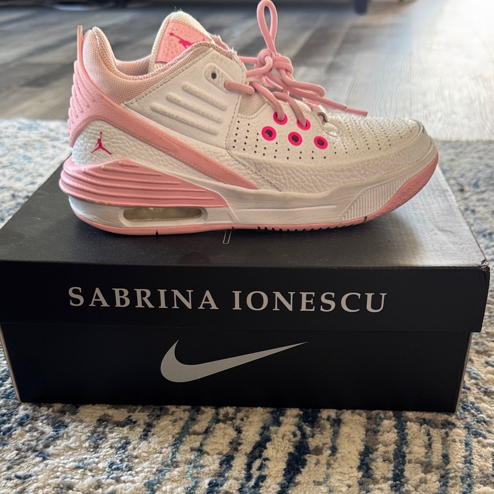 Nike Air Jordan Pink and White Sneakers